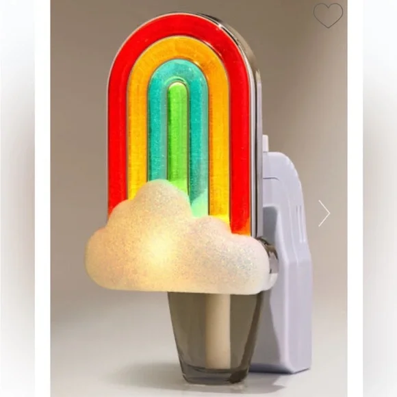 NWT Bath & Body Works Neon Rainbow Wallflower Plug In Fragrance Night Light - Picture 1 of 6